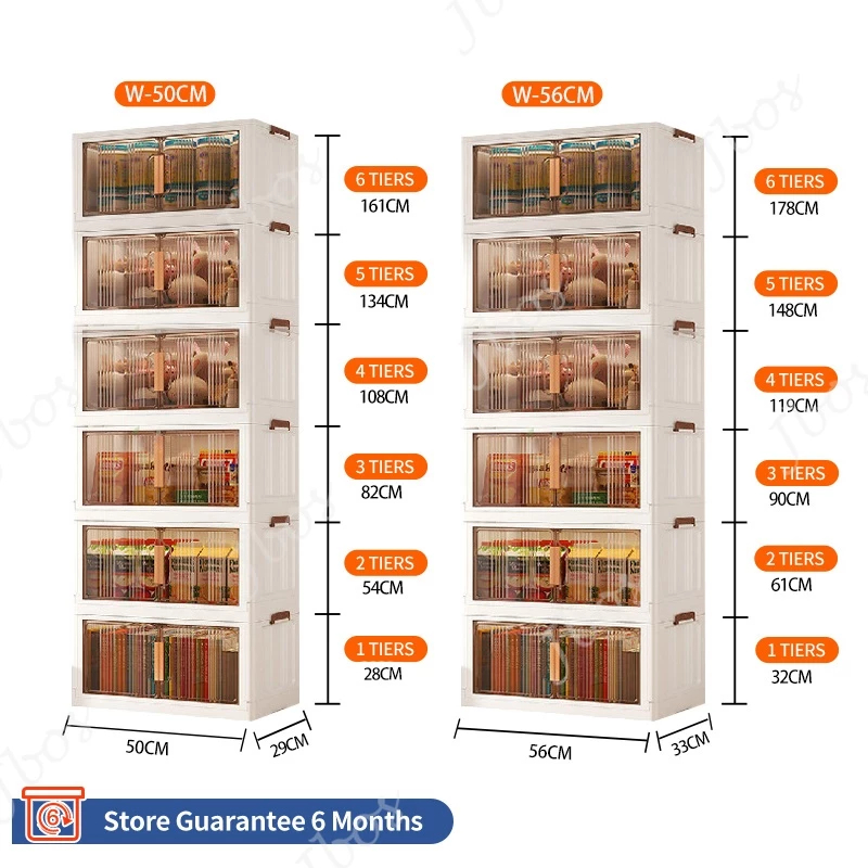 Jbos Foldable Cabinet for Kitchen Durabox Bedroom Drawer Cabinet Plastic Wardrobe Storage Box