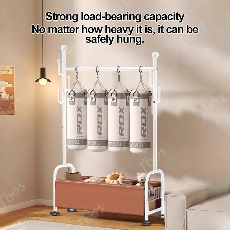 Jbos Clothes Rack With Hanger&Basket  Heavy Duty Sampayan ng damit All-in-one Clothes Organizer Rack