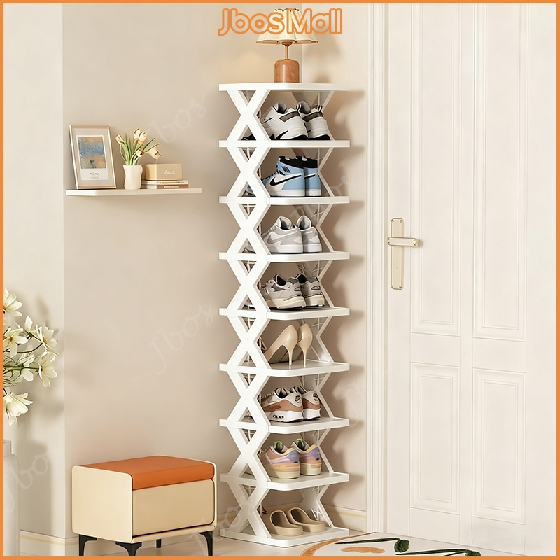 Jbos Multi-tier Storage Rack Organizer For Dormitory X-Shape Stackable Simple Shoe Storage Shelf