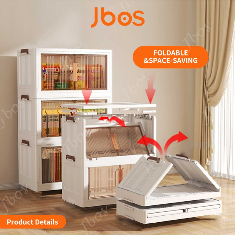 Jbos Foldable Cabinet for Kitchen Durabox Bedroom Drawer Cabinet Plastic Wardrobe Storage Box
