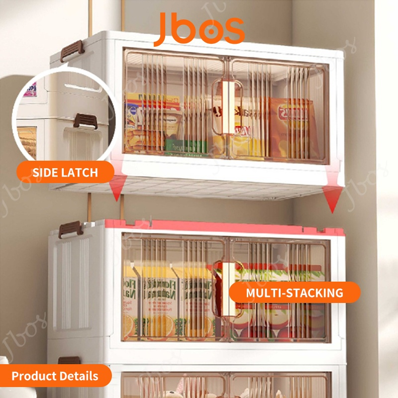 Jbos Foldable Cabinet for Kitchen Durabox Bedroom Drawer Cabinet Plastic Wardrobe Storage Box