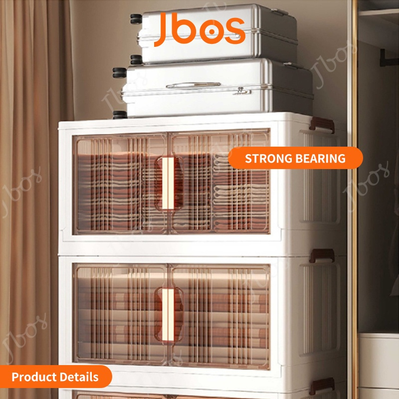 Jbos Foldable Cabinet for Kitchen Durabox Bedroom Drawer Cabinet Plastic Wardrobe Storage Box