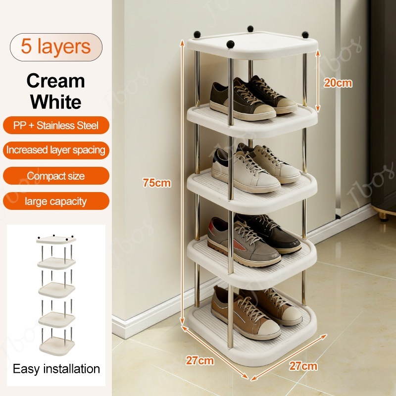 Jbos Simple Multi-tier Shoe Rack For Dormitory Easy Assembly Stand Shoe Storage Organizer Shelf