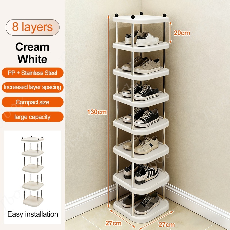 Jbos Simple Multi-tier Shoe Rack For Dormitory Easy Assembly Stand Shoe Storage Organizer Shelf