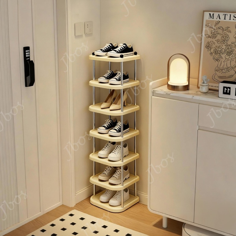 Jbos Simple Multi-tier Shoe Rack For Dormitory Easy Assembly Stand Shoe Storage Organizer Shelf