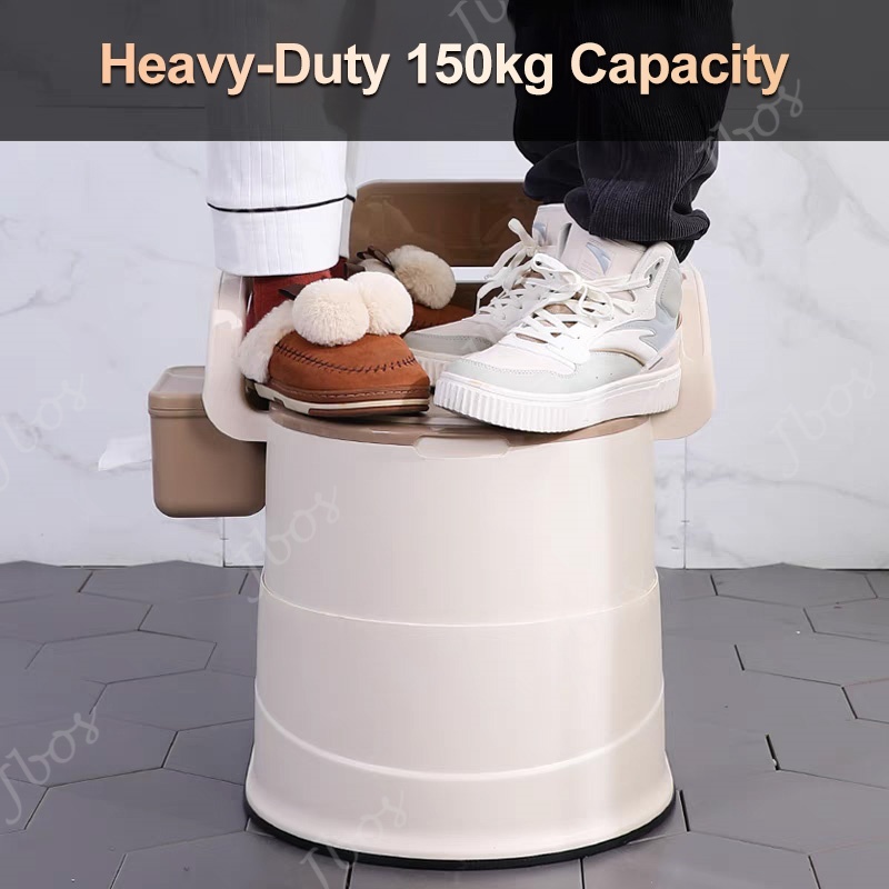 Jbos Arinola for Adult Portable Toilet Bowl Mobile Plastic Toilet for Adult Elder Pregnant Woman