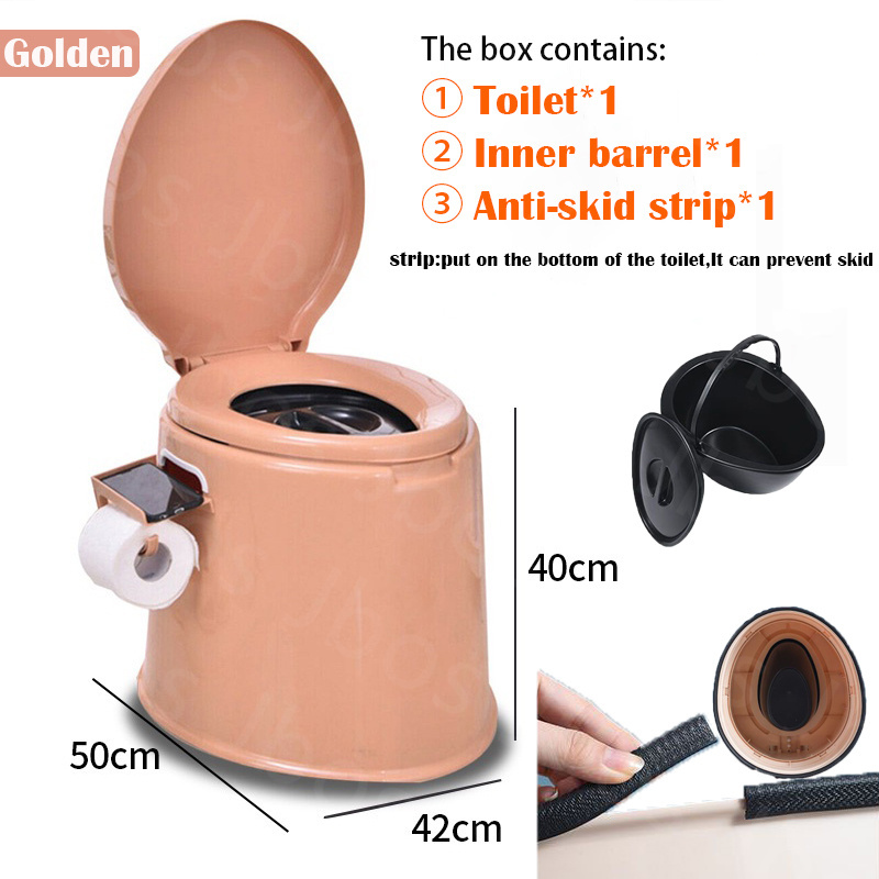 Jbos Portable Toilet For Adult With Inner Bucket Household Thickened High Quality Toilet Seat