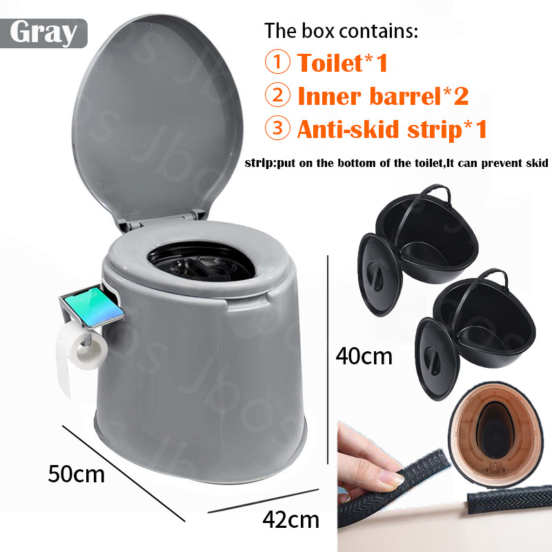 Jbos Portable Toilet For Adult With Inner Bucket Household Thickened High Quality Toilet Seat