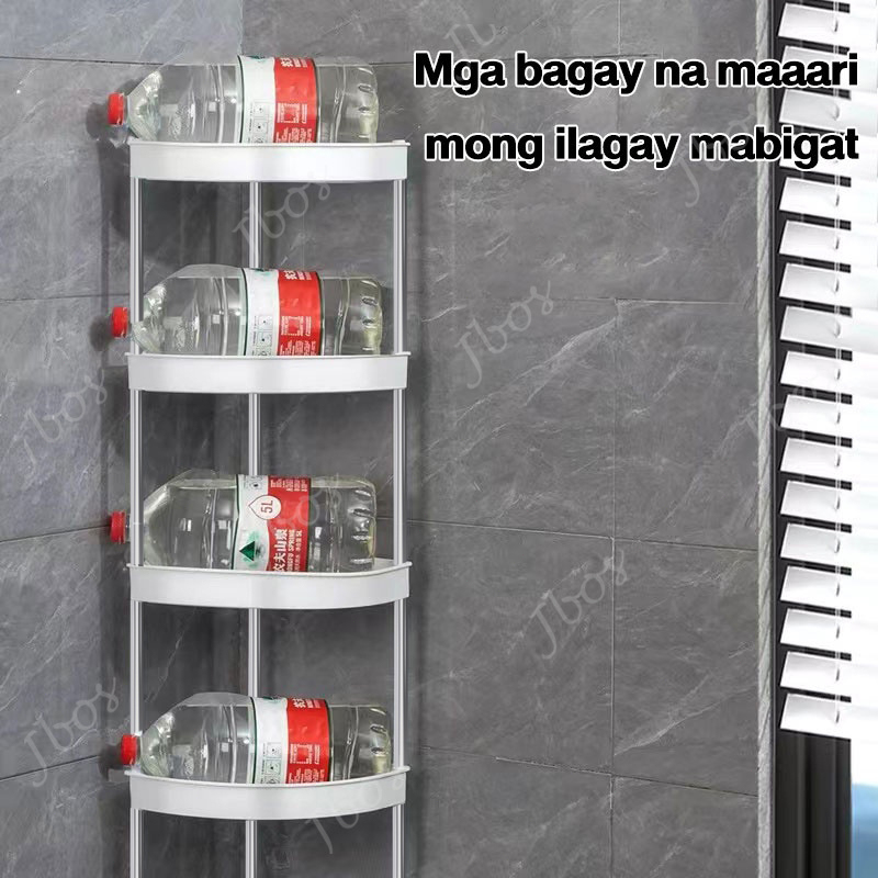 Jbos 3/4 Layer Bathroom Gap Organizer Rack With Wheels Bath Rolling Trolley Storage Corner Shelf