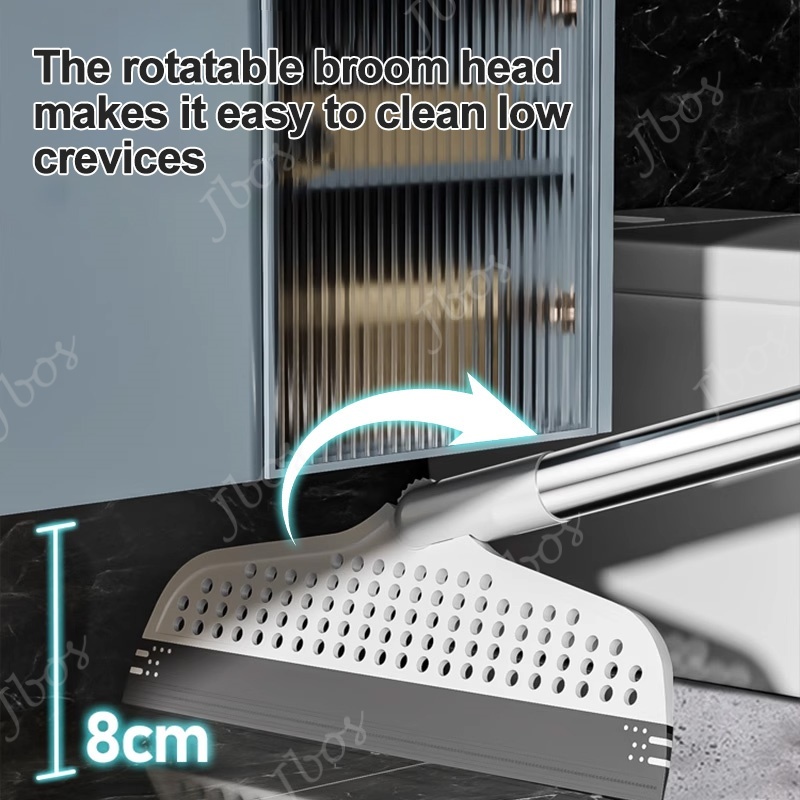 Jbos Rubber Magic Broom Floor Wiper Squeegee Floor Wiper Squeegee Remove Dirt and Hair Cleaning Tool