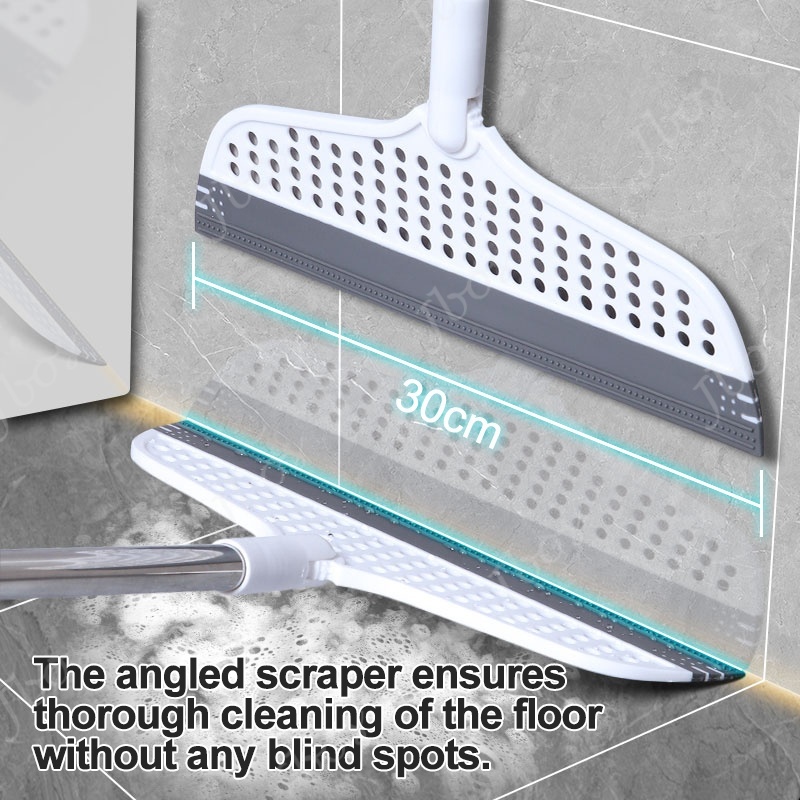 Jbos Rubber Magic Broom Floor Wiper Squeegee Floor Wiper Squeegee Remove Dirt and Hair Cleaning Tool