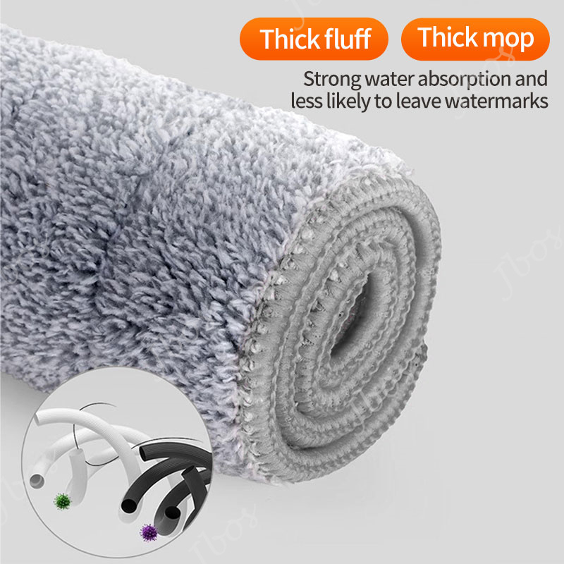 Jbos Magic Flat Mop 360° Rotating Floor Cleaning Free Hand Washing Mop With Squeezer