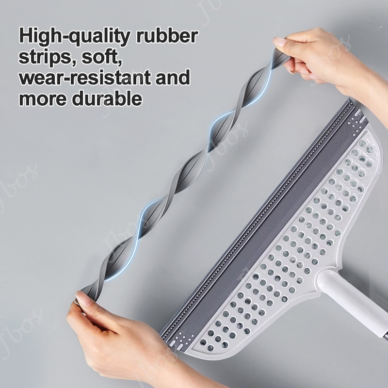 Jbos Rubber Magic Broom Floor Wiper Squeegee Floor Wiper Squeegee Remove Dirt and Hair Cleaning Tool
