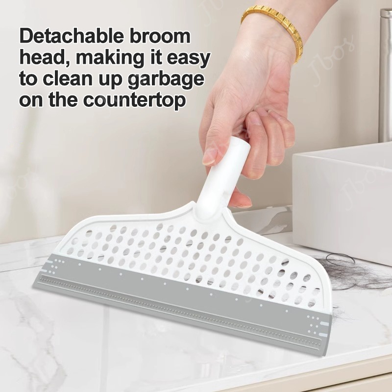 Jbos Rubber Magic Broom Floor Wiper Squeegee Floor Wiper Squeegee Remove Dirt and Hair Cleaning Tool