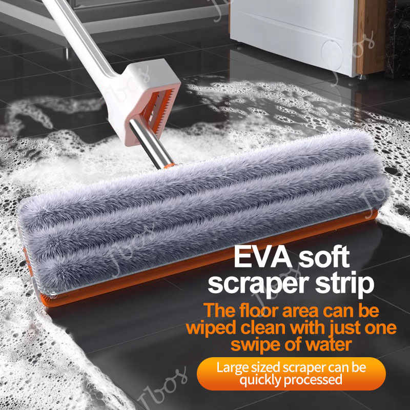 Jbos Magic Flat Mop 360° Rotating Floor Cleaning Free Hand Washing Mop With Squeezer