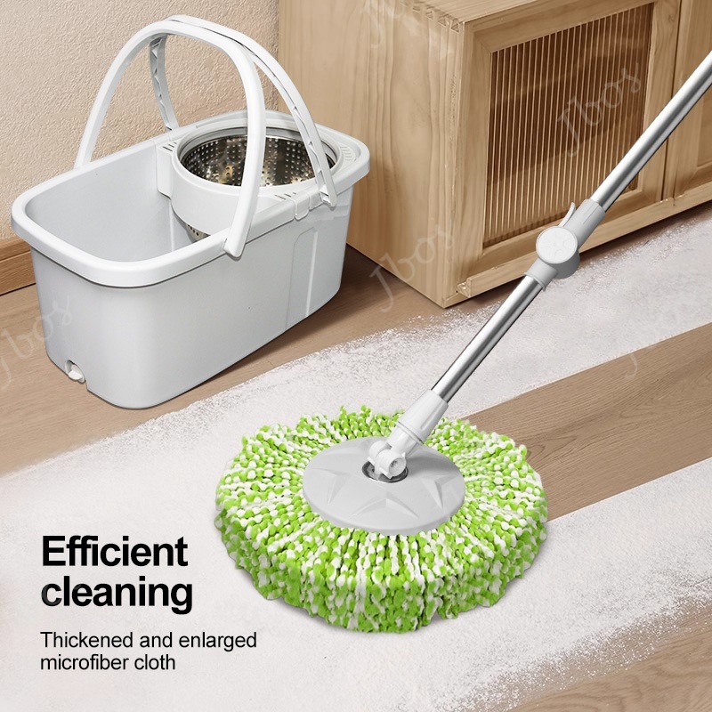 Jbos 360 Rotating Mop With Spinner Heavy Duty Floor Cleaning Double Handle Tornado Mop Set