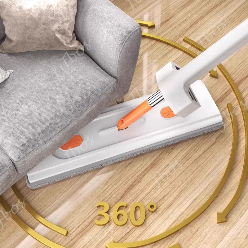 Jbos Magic Flat Mop 360° Rotating Floor Cleaning Free Hand Washing Mop With Squeezer