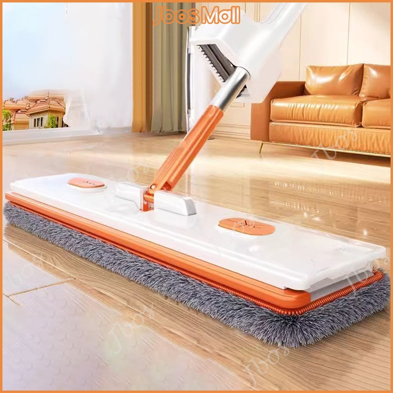 Jbos Magic Flat Mop 360° Rotating Floor Cleaning Free Hand Washing Mop With Squeezer