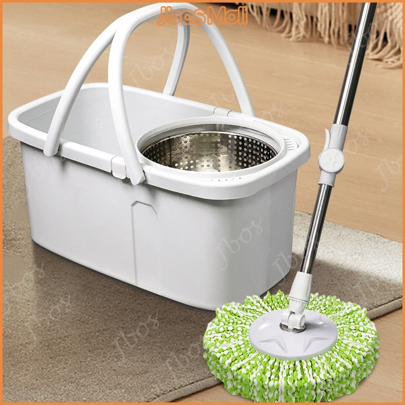 Jbos 360 Rotating Mop With Spinner Heavy Duty Floor Cleaning Double Handle Tornado Mop Set