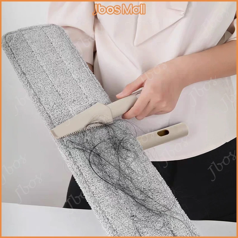 Jbos Hand-free Flat Mop Cleaning Brush Multi-functional Floor Cleaning Tool Mop cloth Scraper