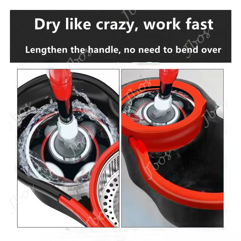 Jbos Mop With Spinner For Floor Cleaning Spin Tornado Mops 360 Wet And Dry Rotating Mop With Bucket