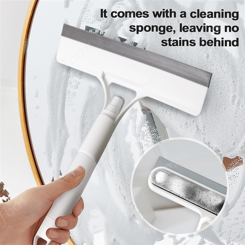 Jbos Glass Window Squeegee With Spray Silicone Rubber Water Scarper Cleaning Tools Wiper For Window