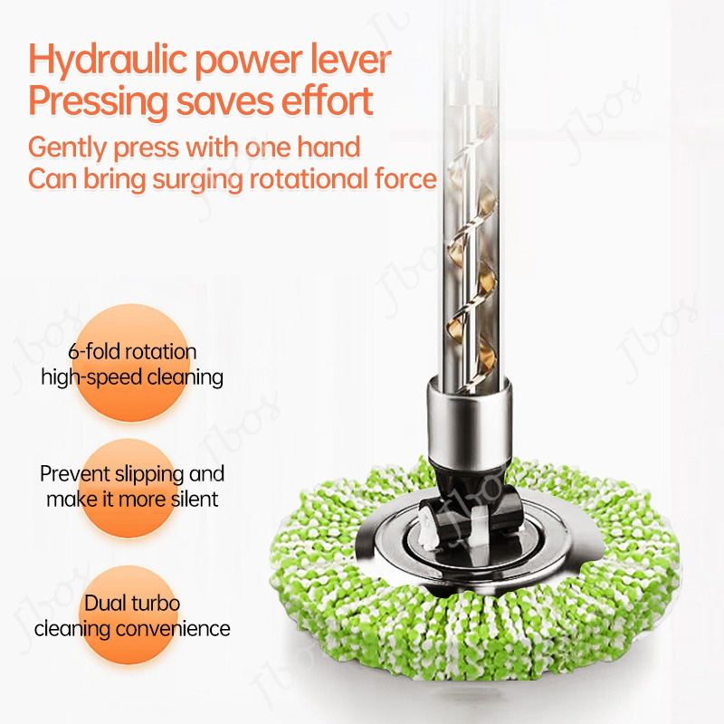 Jbos Spin Mop With Spinner And Bucket Magic Spin Mop For Floor 360 Wet And Dry Rotating Tornado Mop