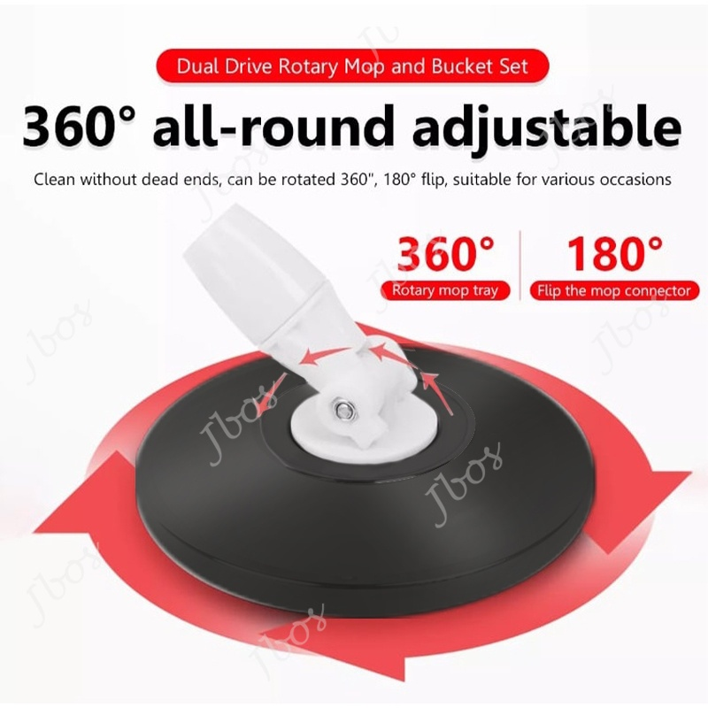 Jbos Mop With Spinner For Floor Cleaning Spin Tornado Mops 360 Wet And Dry Rotating Mop With Bucket