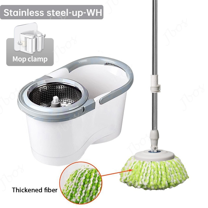 Jbos Spin Mop With Spinner And Bucket Magic Spin Mop For Floor 360 Wet And Dry Rotating Tornado Mop