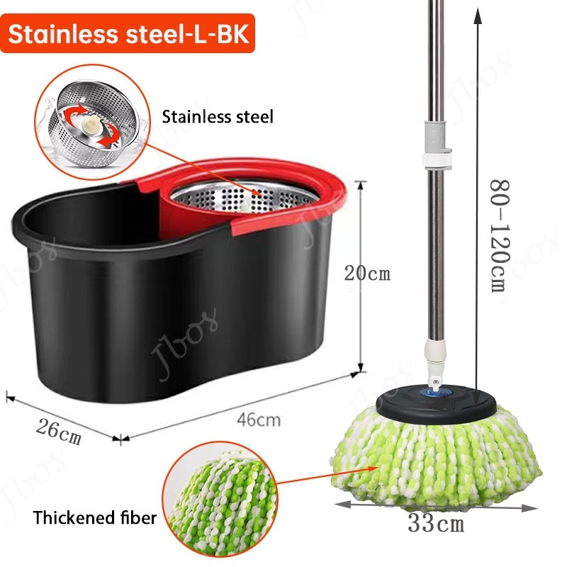 Jbos Mop With Spinner For Floor Cleaning Spin Tornado Mops 360 Wet And Dry Rotating Mop With Bucket