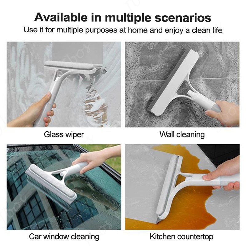 Jbos Glass Window Squeegee With Spray Silicone Rubber Water Scarper Cleaning Tools Wiper For Window