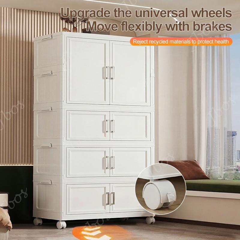 Jbos Foldable Megabox Wardrobe Cabinet For Clothes Straight-through Clothes Cabinet Organizer