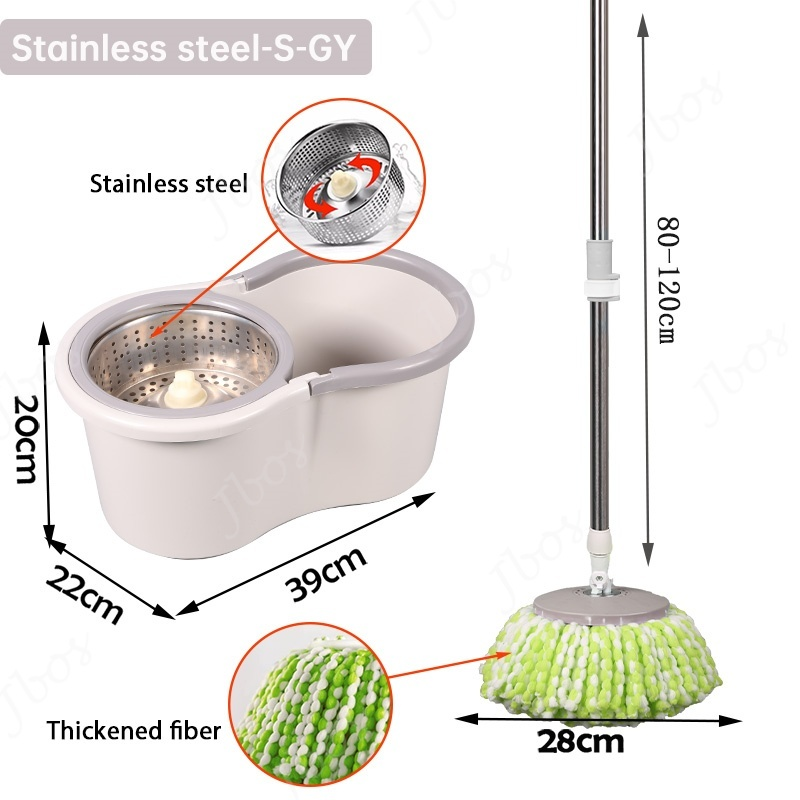Jbos Mop With Spinner For Floor Cleaning Spin Tornado Mops 360 Wet And Dry Rotating Mop With Bucket