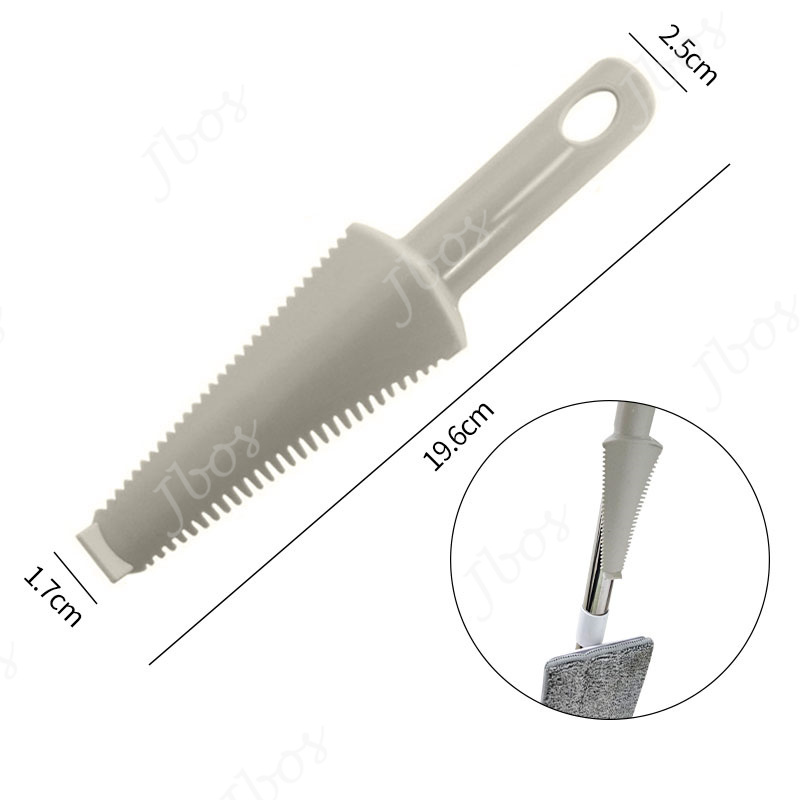 Jbos Hand-free Flat Mop Cleaning Brush Multi-functional Floor Cleaning Tool Mop cloth Scraper