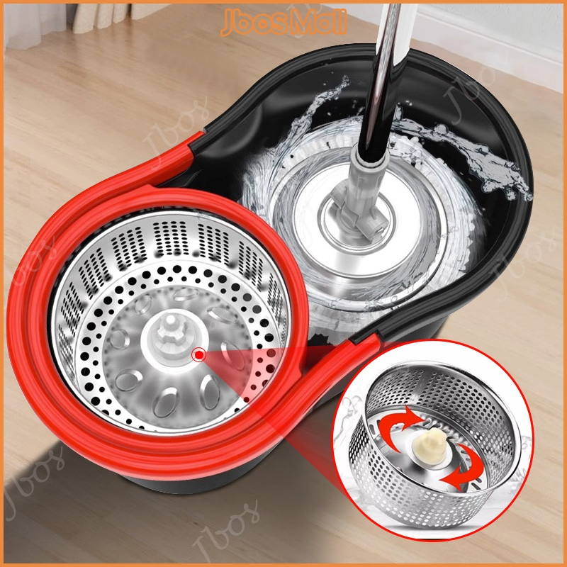 Jbos Mop With Spinner For Floor Cleaning Spin Tornado Mops 360 Wet And Dry Rotating Mop With Bucket