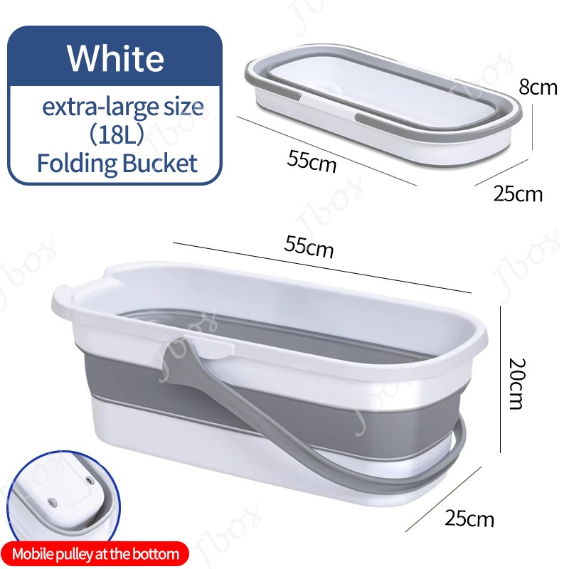 Jbos Collapsible Bucket Folding washing mop bucket portable Multipurpose Container Water Dipper