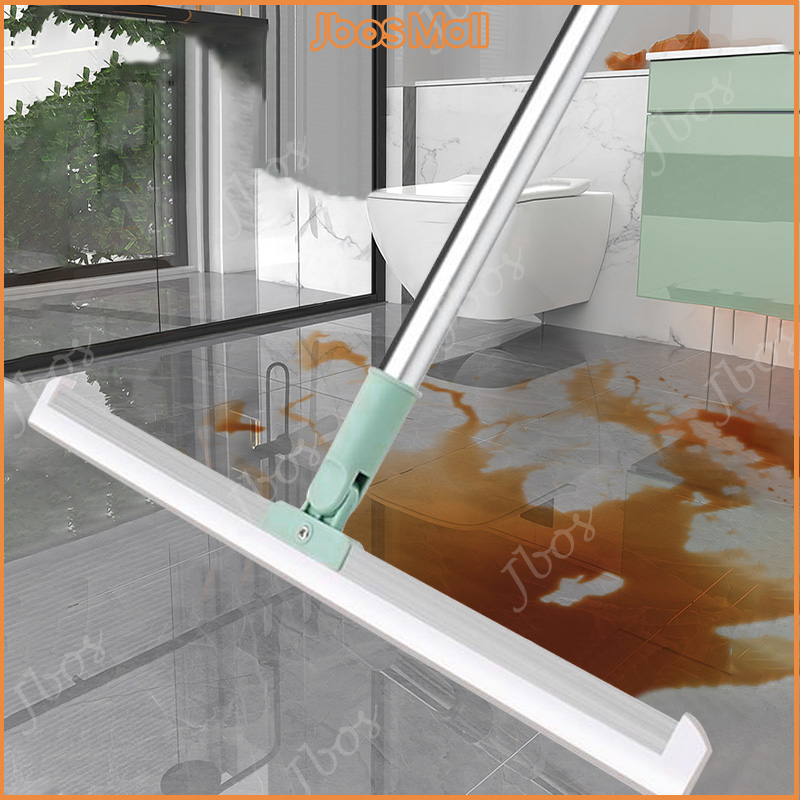Jbos Magic Broom with Rubber Scraper for Bathroom Floor Glass Windows Wiper Remove Dirt&Hair