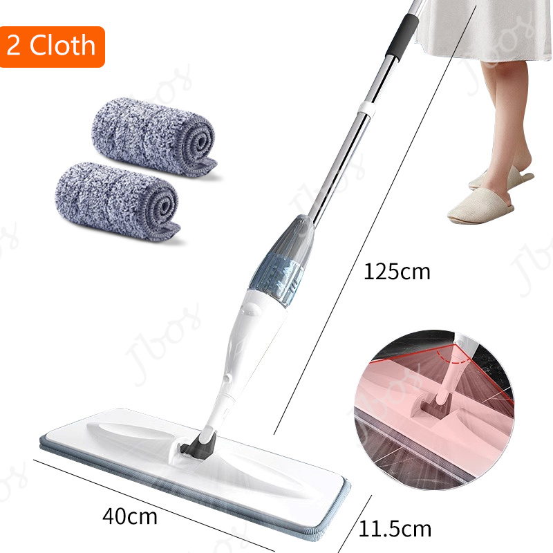 Jbos Spray Mop Wiper Sweeper Floor Mop Dual-Purpose Wet and Dry 360 Degrees Rotating Water Spray Mop