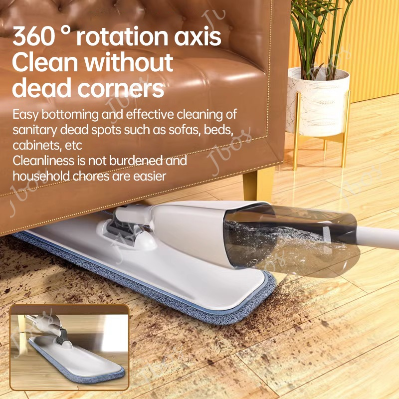 Jbos Spray Mop Wiper Sweeper Floor Mop Dual-Purpose Wet and Dry 360 Degrees Rotating Water Spray Mop
