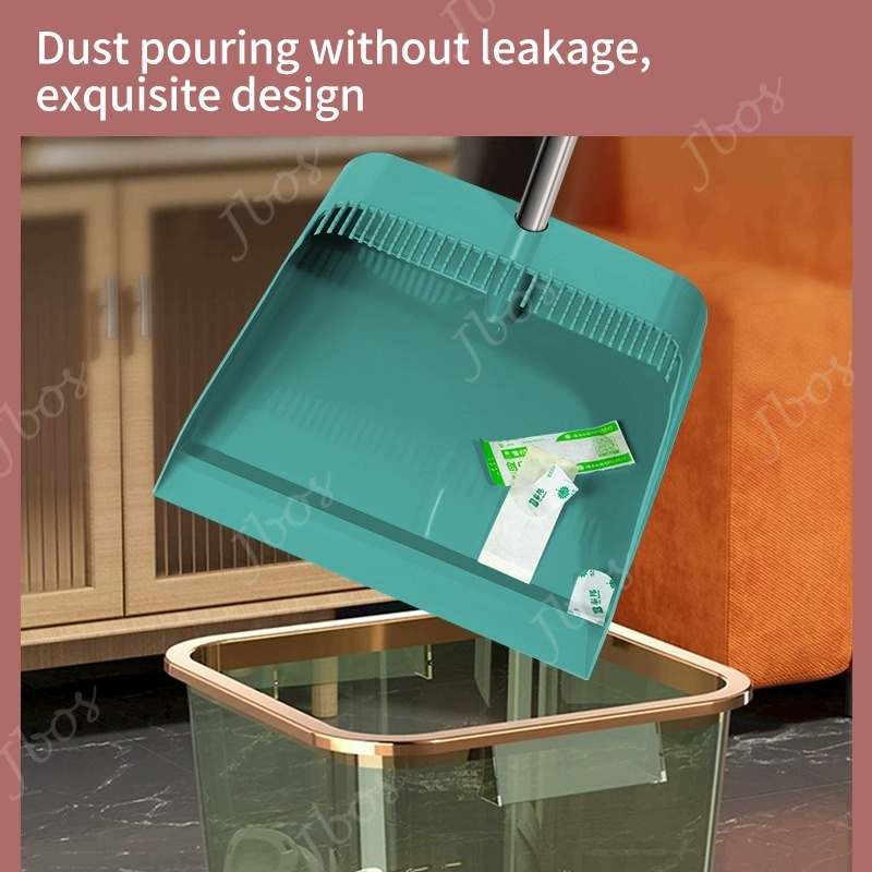 Jbos 2in1 Household Floor Cleaning Set Broom & Dustpan Set Sturdy & Durable Thick Steel Broom