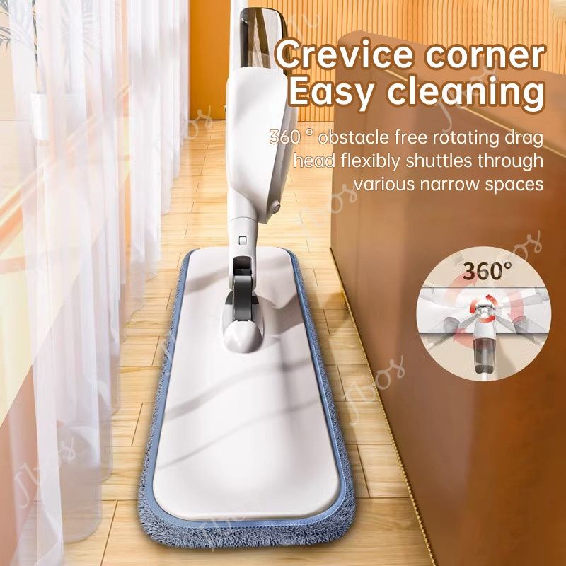 Jbos Spray Mop Wiper Sweeper Floor Mop Dual-Purpose Wet and Dry 360 Degrees Rotating Water Spray Mop