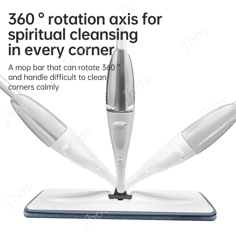 Jbos Spray Mop Wiper Sweeper Floor Mop Dual-Purpose Wet and Dry 360 Degrees Rotating Water Spray Mop