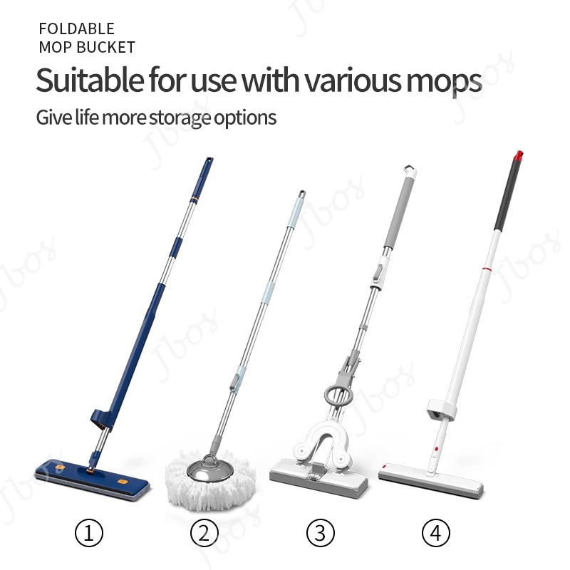 Jbos Collapsible Bucket Folding washing mop bucket portable Multipurpose Container Water Dipper