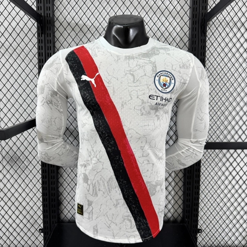 Manchester City 2025 26 KidSuper Long Sleeve Player Jersey