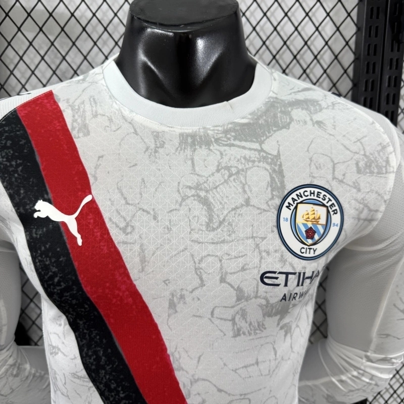 Manchester City 2025 26 KidSuper Long Sleeve Player Jersey