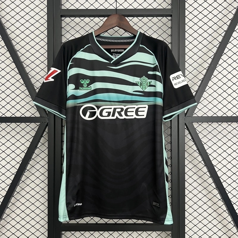 Real Betis 25/26 Black Third Jersey Tiger Print Custom
