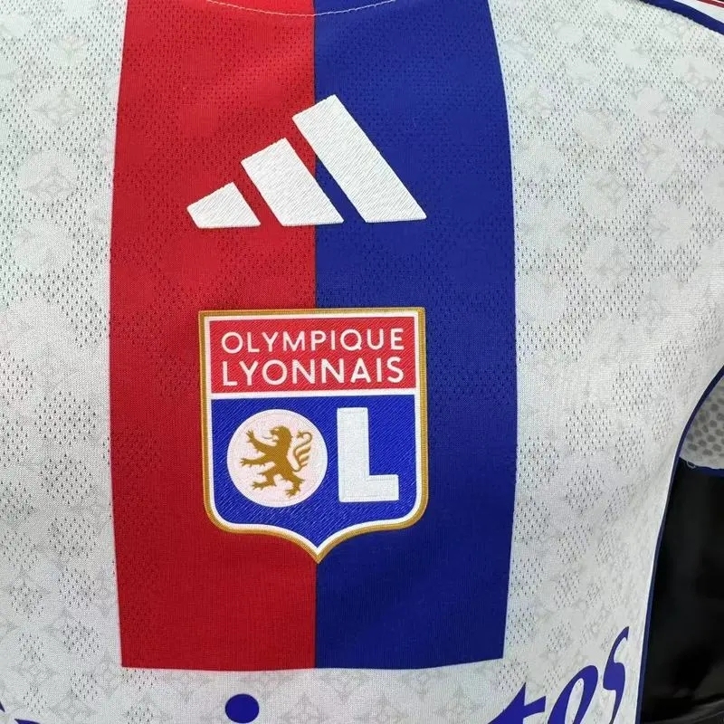 Lyon OL Home Player Football Jersey 2025 2026