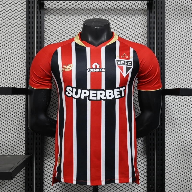 Player Version 2025 26 Sao Paulo Away Football Jersey