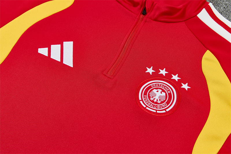 2026 27 Fiery German Red Soccer Training Jersey