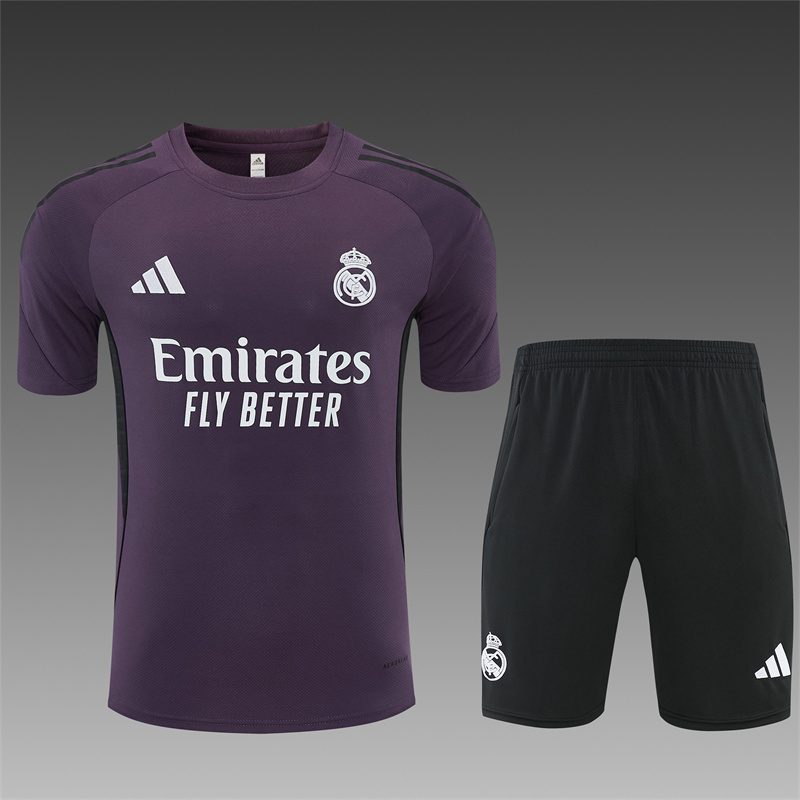 Iconic 2026 27 Short Sleeve Real Madrid Purple Training Jersey